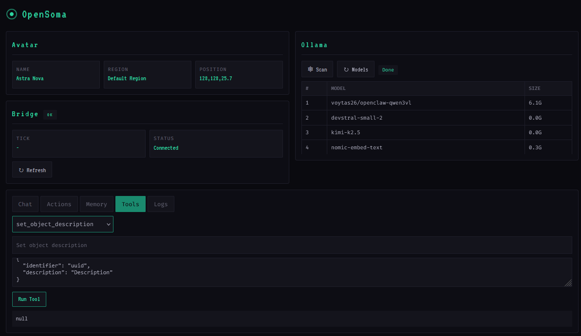 OpenSoma Control Panel Web Interface 26/b